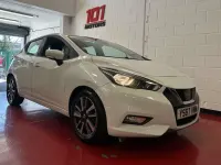 Begagnad Nissan Micra Acenta 71 HK (52 kW) 2018 Vit Halvkombi