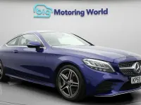 Used Mercedes C300 AMG line 258 HP (189 kW) 2019 Blue Coupe