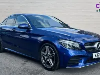 Used Mercedes C200 AMG line 184 HP (135 kW) 2021 Blue