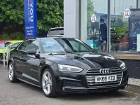 Used Audi A5 S-Line 190 HP (139 kW) 2018 Black Coupe