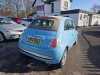 Used Fiat 500 Lounge 2014 Blue Cabriolet