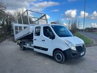 used Vauxhall Movano 2.3 CDTI BiTurbo H1 Crew Cab caged side tipper