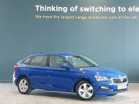 Used Skoda Scala SE 95 HP (69 kW) 2022 Blue Hatchback