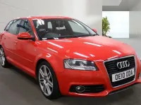 Used Audi A3 S-Line 2010 Red Hatchback