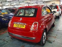 Used Fiat 500 Lounge 69 HP (50 kW) 2009 Red Hatchback