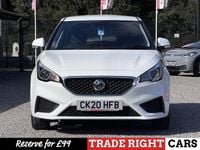 Used MG MG3 Excite 106 HP (77 kW) 2020 White Hatchback