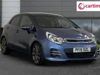Used Kia Rio 109 HP (80 kW) 2015 Blue Hatchback