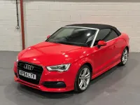 Used Audi A3 Cabriolet S-Line 150 HP (110 kW) 2014 Red Cabriolet