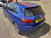 Used Peugeot 308 GT-line 130 HP (95 kW) 2018 Blue Hatchback