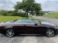 Used Mercedes E220 AMG line 191 HP (140 kW) 2019 Red Cabriolet