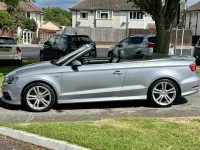 Used Audi A3 Cabriolet S-Line 110 HP (80 kW) 2017 Silver Cabriolet