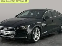 Used Audi A5 Sportback S-Line 190 HP (139 kW) 2020 Black Hatchback