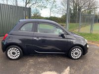 Used Fiat 500 Lounge 69 HP (50 kW) 2017 Black Hatchback