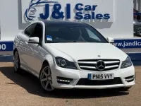 Used Mercedes C180 Sport Edition 156 HP (114 kW) 2015 White Coupe