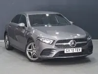 Usado Mercedes A250 AMG line 218 HP (160 kW) 2020 Cinzento Sedan