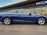 Used Audi A5 S-Line 190 HP (139 kW) 2018 Blue Coupe