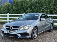 Used Mercedes E220 AMG line 177 HP (130 kW) 2015 Silver Coupe