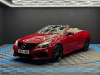 Used Mercedes E220 AMG line 2015 Red Cabriolet