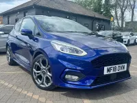 Usado Ford Fiesta ST-Line X 100 HP (73 kW) 2018 Azul Citadino