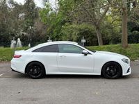 Used Mercedes E220 AMG line 2018 White Coupe