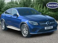 Used Mercedes GLC250 AMG line 204 HP (150 kW) 2018 Blue SUV