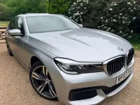 Begagnad BMW 740 M Sport 320 HK (235 kW) 2017 Silver Sedan