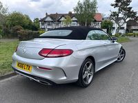 Usado Mercedes C200 AMG line 2017 Plateado Descapotable