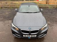 Used BMW 218 Sport Line 150 HP (110 kW) 2015 Grey Cabriolet