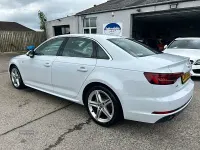 Used Audi A4 S-Line 150 HP (110 kW) 2018 White Sedan