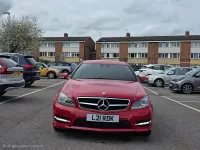 Used Mercedes C220 Sport Edition 170 HP (125 kW) 2014 Red Coupe