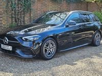 Used Mercedes C200 AMG line 204 HP (150 kW) 2022 Black Estate