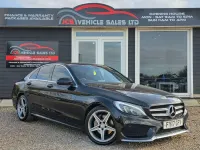 Begagnad Mercedes C220 AMG line 170 HK (125 kW) 2017 Svart Sedan