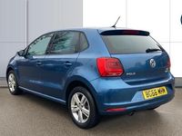 Used VW Polo Match 90 HP (66 kW) 2016 Blue Hatchback