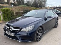 Used Mercedes E220 AMG line 2015 Blue Coupe