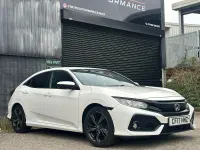 Used Honda Civic SR 2017 White Hatchback