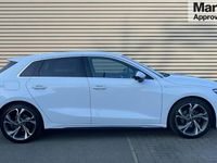 Used Audi A3 S-Line 150 HP (110 kW) 2022 White Sedan