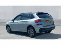 New Skoda Kamiq Design Edition 85 HP (62 kW) 2026 Smokey silver metallic black magic pearl effect SUV