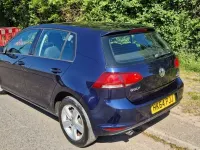 Used VW Golf VII Match 105 HP (77 kW) 2015 Blue Hatchback