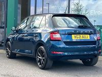 Used Skoda Fabia Colour Edition 94 HP (69 kW) 2021 Petrol blue metallic black magic pearl effect Hatchback