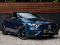 Used Mercedes A250 AMG line 2021 Blue Hatchback