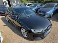 Used Audi A3 S-Line 150 HP (110 kW) 2016 Black Hatchback