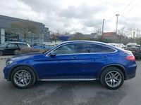 Used Mercedes GLC220 AMG line 170 HP (125 kW) 2018 Blue Coupe