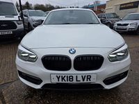 Used BMW 118 Sport Line 2018 White Hatchback