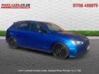 Used Audi S3 Sportback Business 300 HP (220 kW) 2015 Blue Hatchback