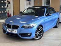 Used BMW 218 Sport Line 2019 Blue Cabriolet