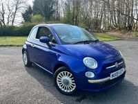 Used Fiat 500 Lounge 69 HP (50 kW) 2009 Blue Cabriolet