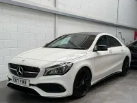 Used Mercedes CLA220 AMG line 2017 White Sedan