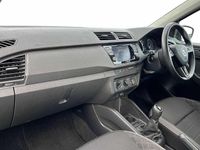 Used Skoda Fabia Colour Edition 94 HP (69 kW) 2019 Rallye green metallic black magic pearl effect Hatchback