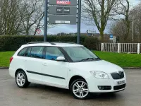 Used Skoda Fabia 105 HP (77 kW) 2010 White Estate