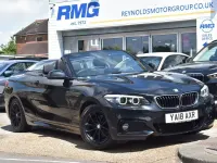 Used BMW 218 M Sport 150 HP (110 kW) 2018 Black Cabriolet